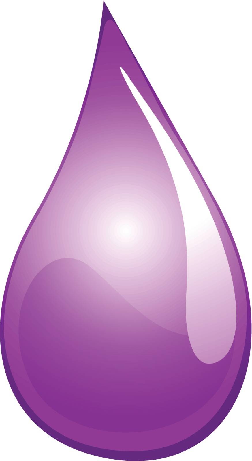 Illustration of a purple drop