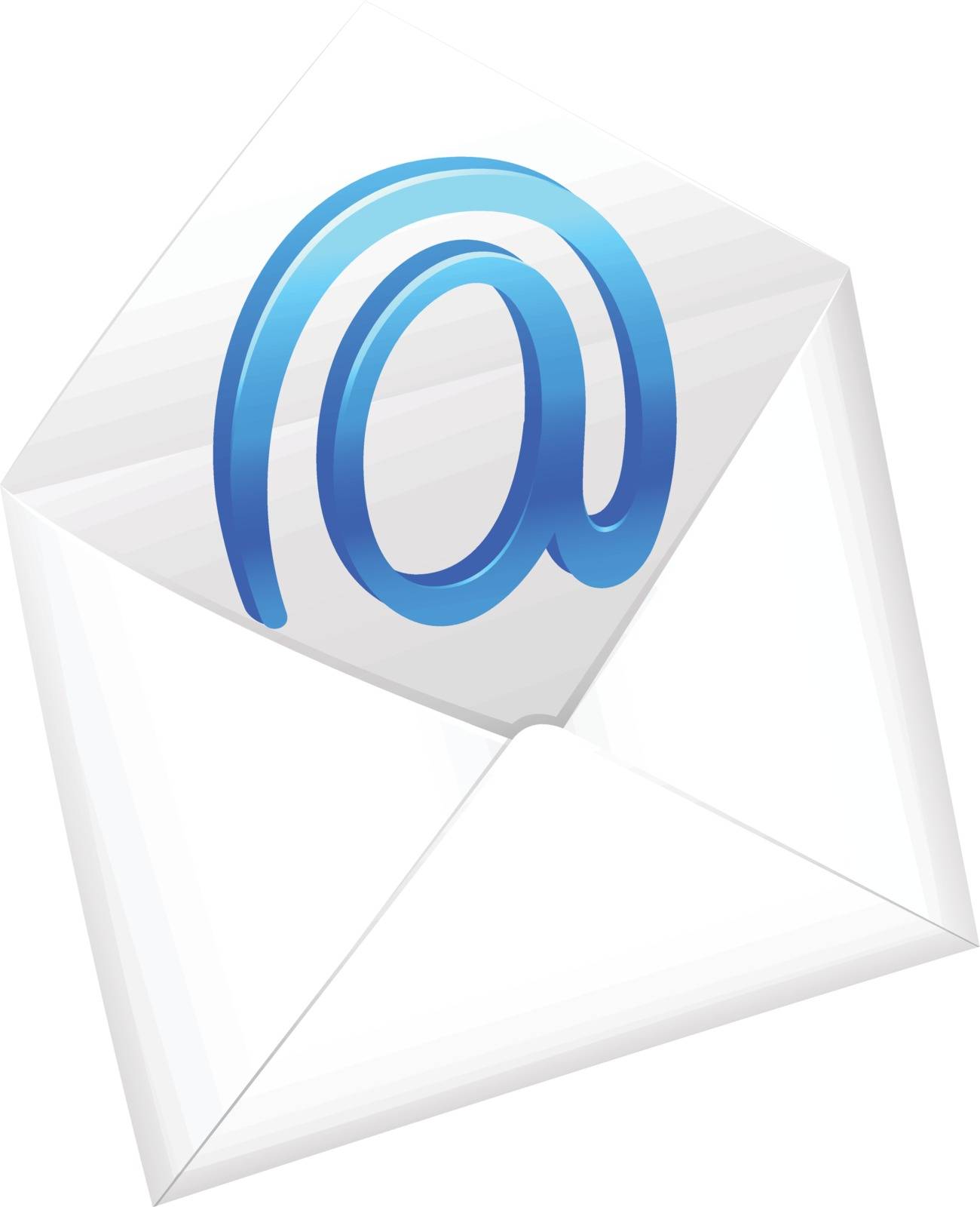 illustration of a envelop on a white background