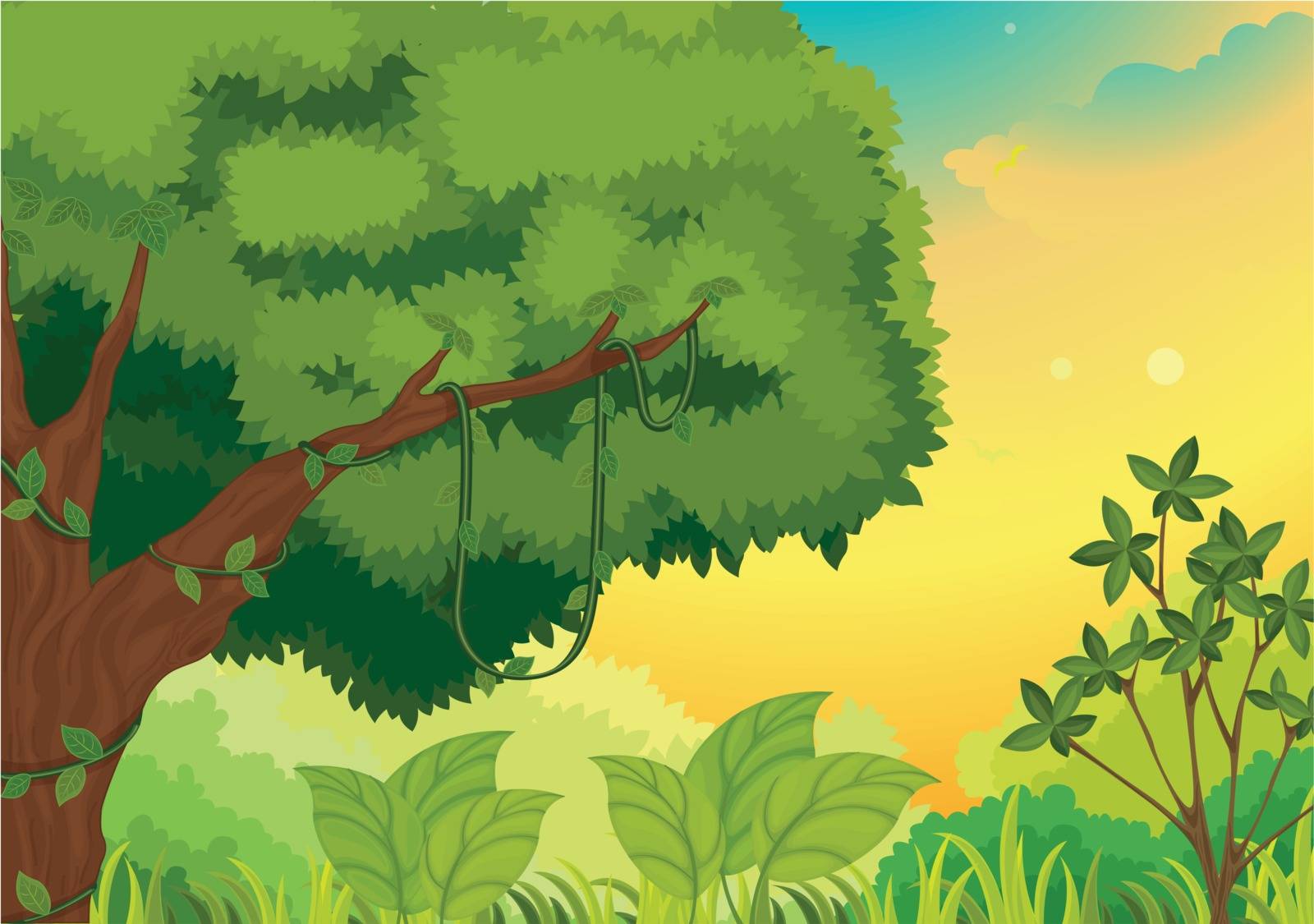 Illustration of a nature background