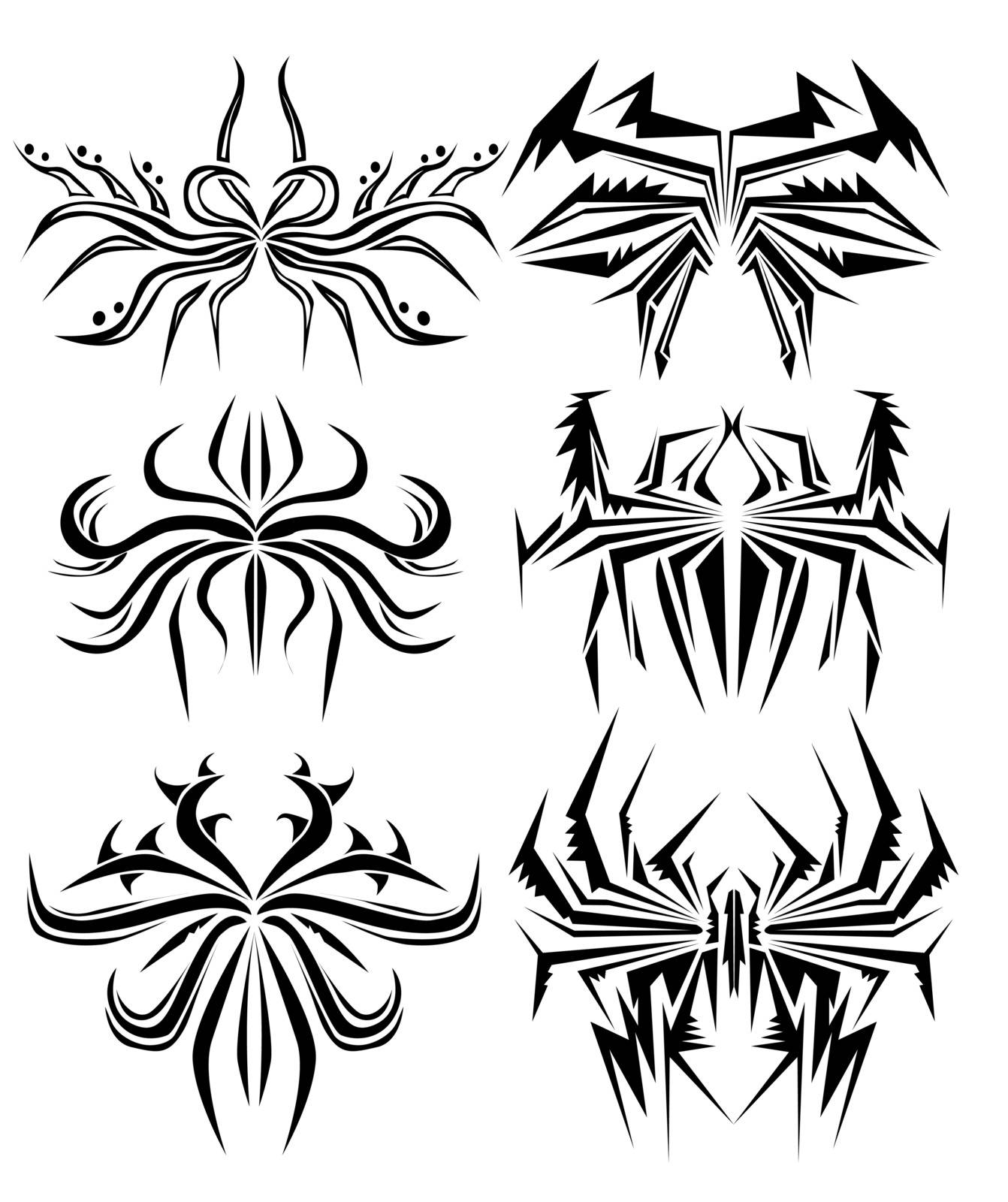 Abstract Spider Tattoo 