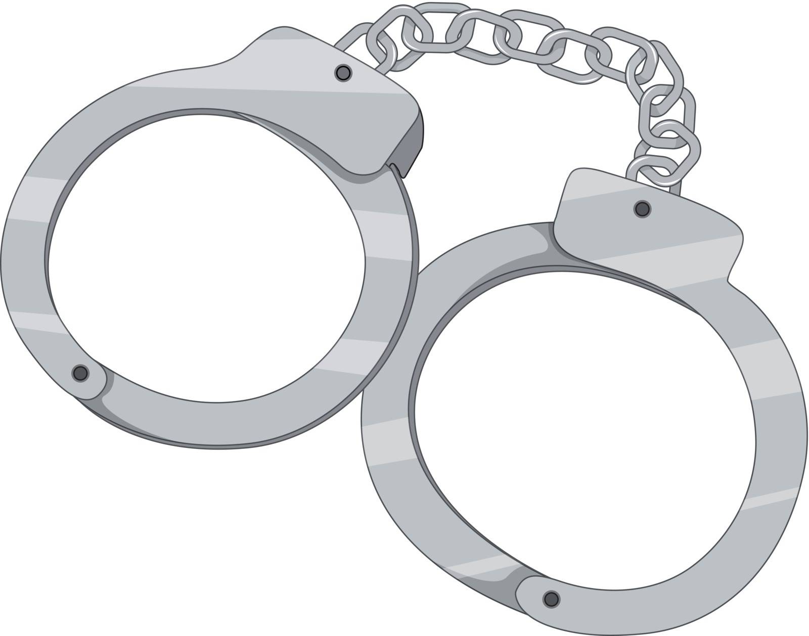 Illustration of set of handcuffs