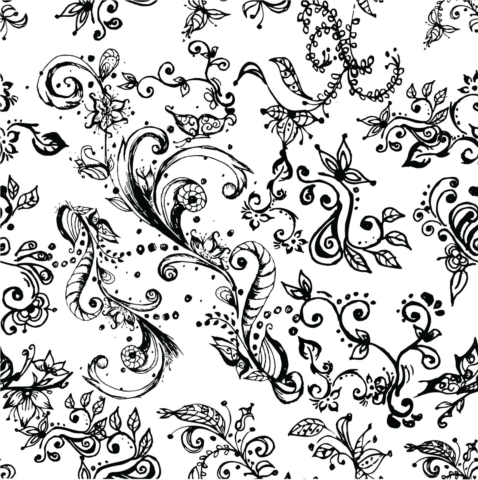 Seamless floral pattern by robin2