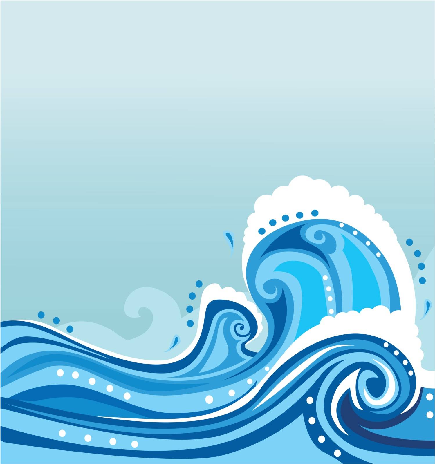 Vector wave illustration by robin2