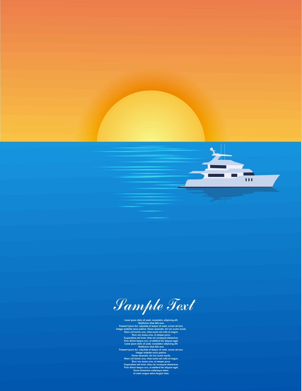 Yacht on sea by robin2