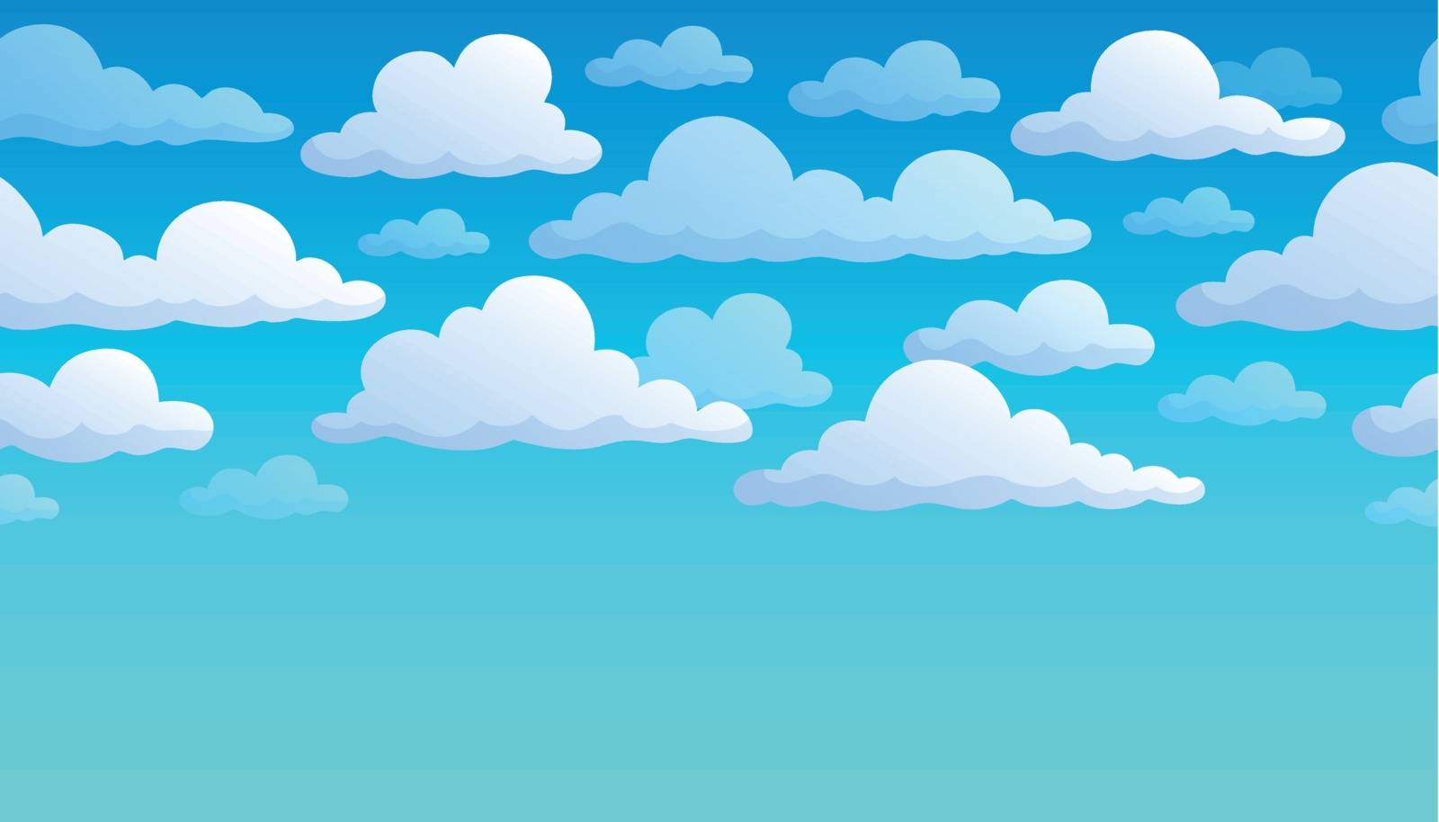Cloudy sky background 7 by clairev