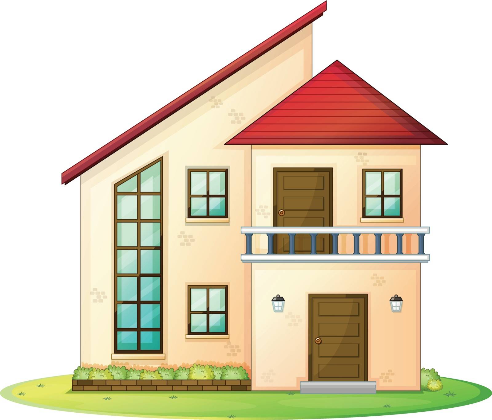 illustration of a house on a white background