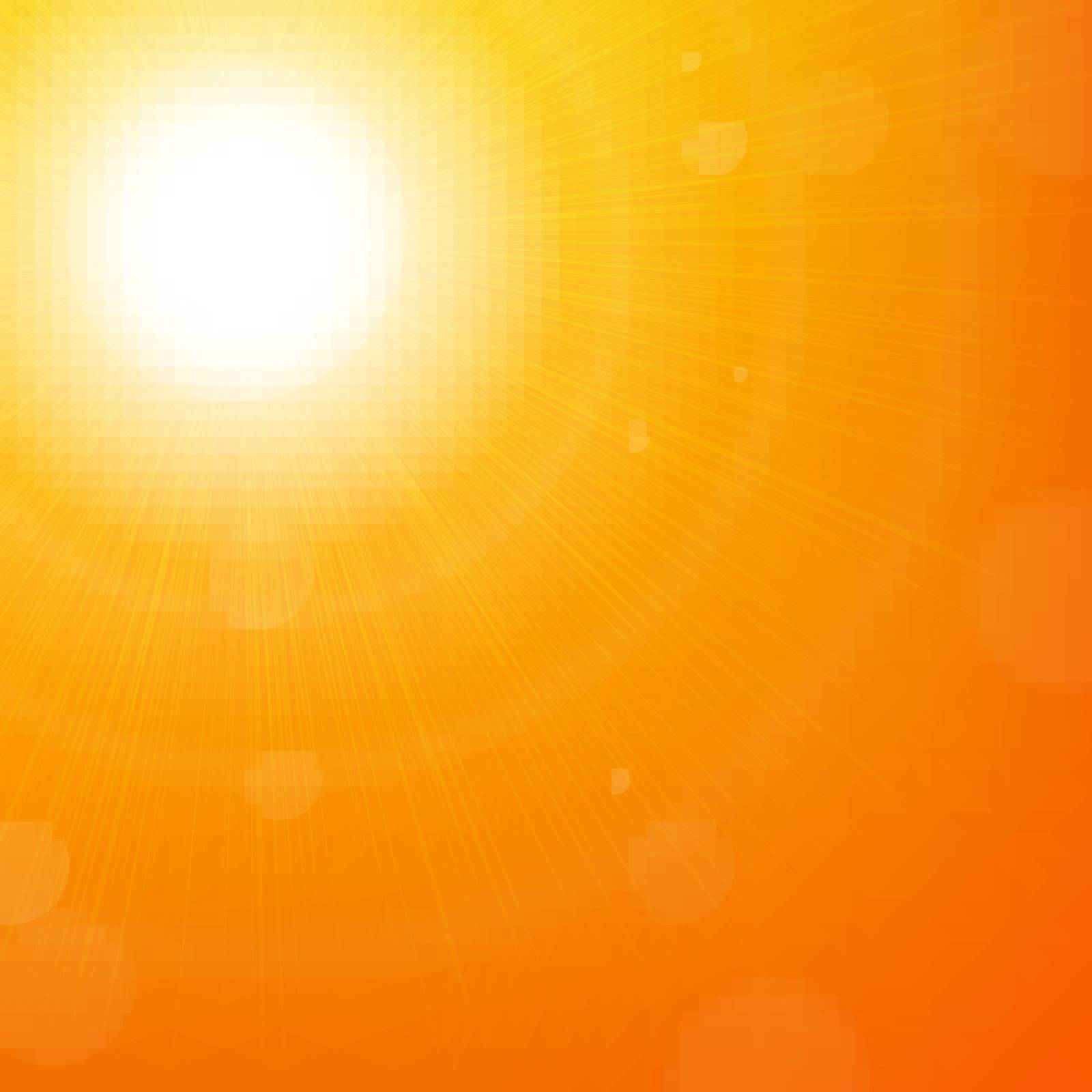 Sun Background, With Gradient Mesh, Vector Illustration