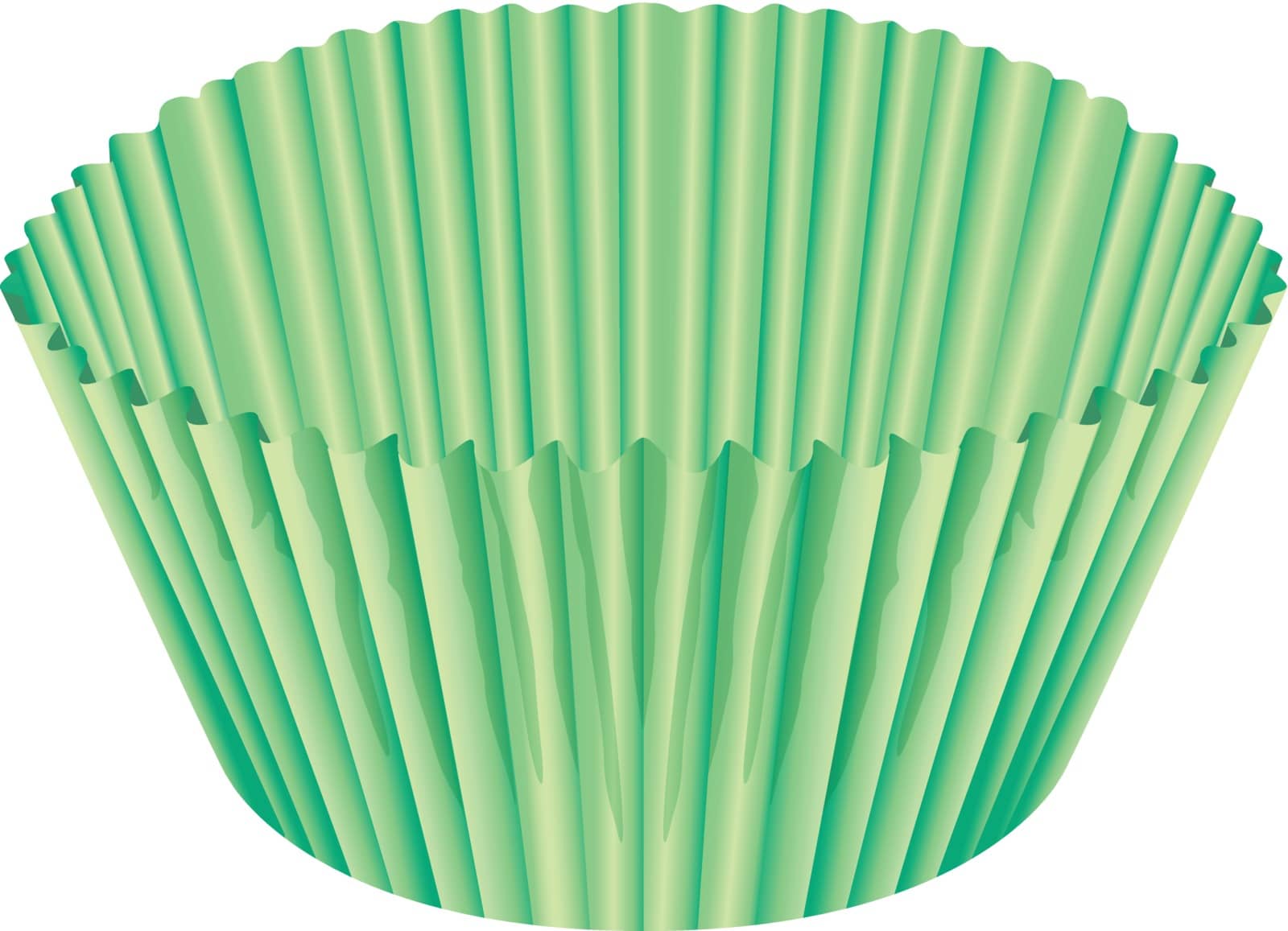 illustration of a green cup on a white background
