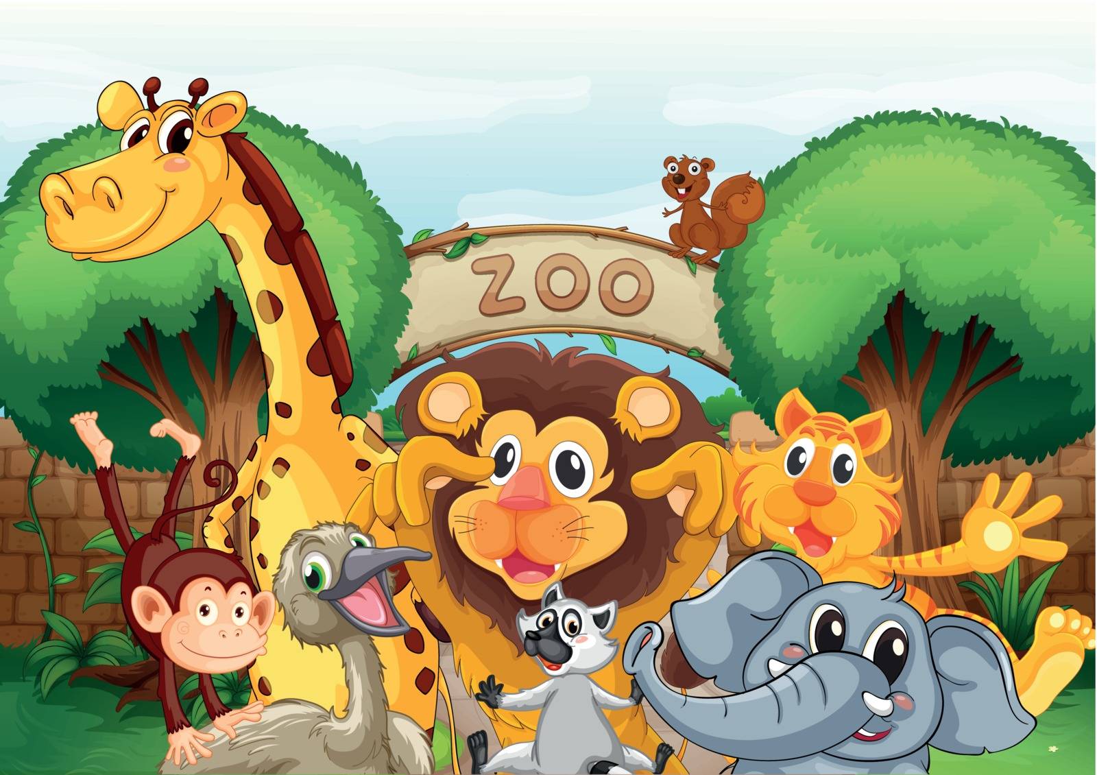 a zoo and the animals by iimages