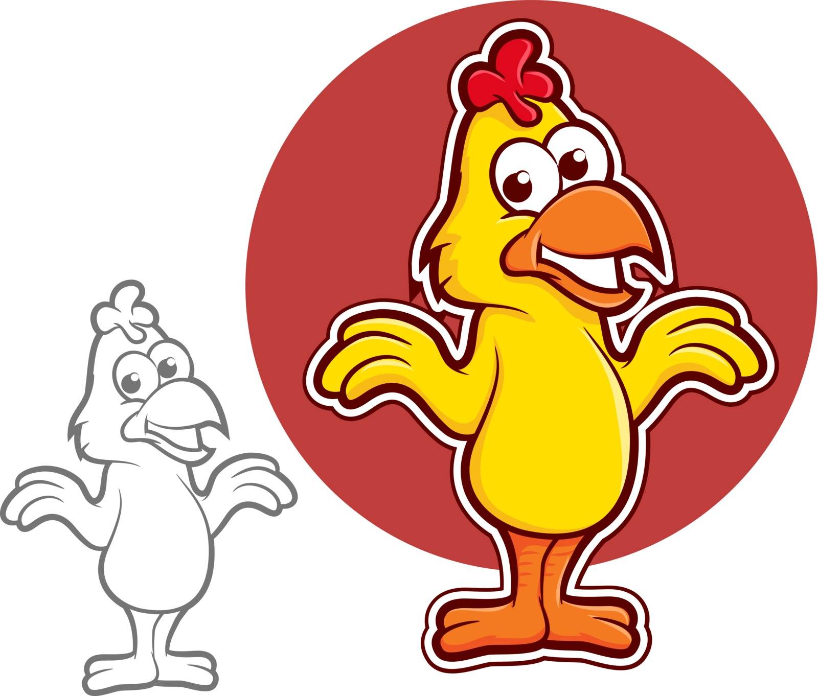 Chicken Character by graphicgeoff