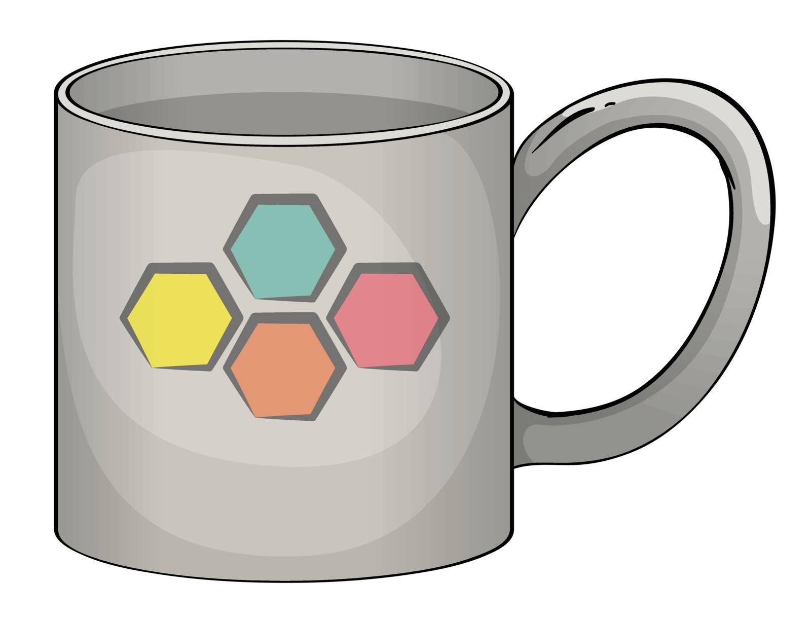 illustration of a mug in white background