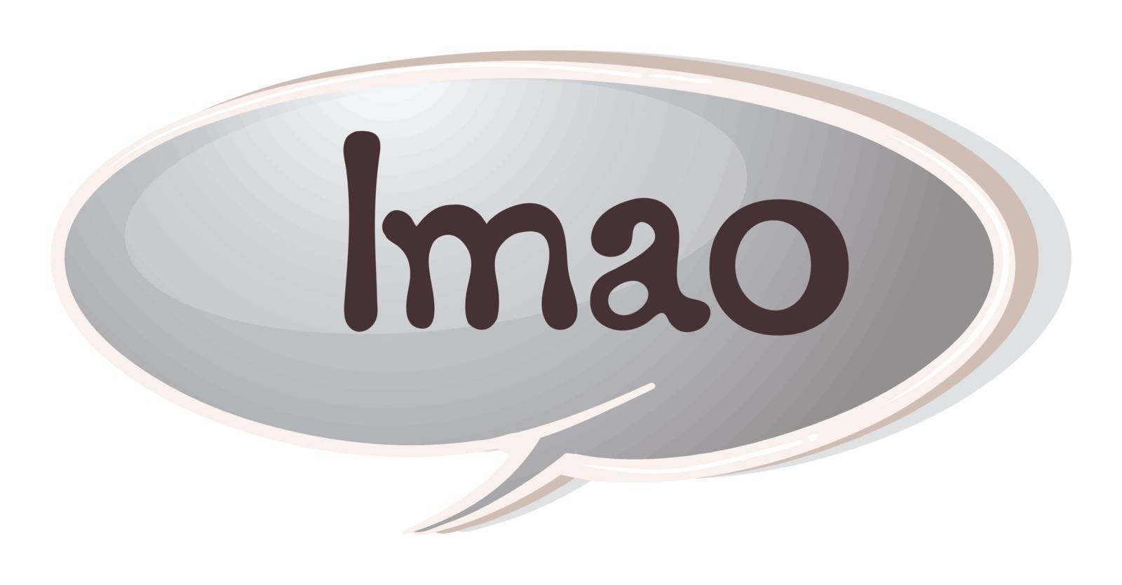 illustration of a speech bubble on a white background