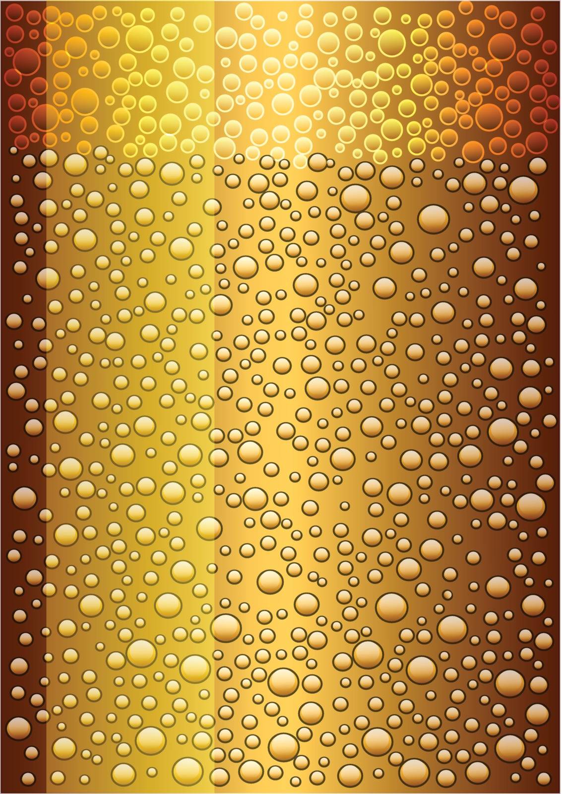 A full glass of dark beer. Vector illustration.