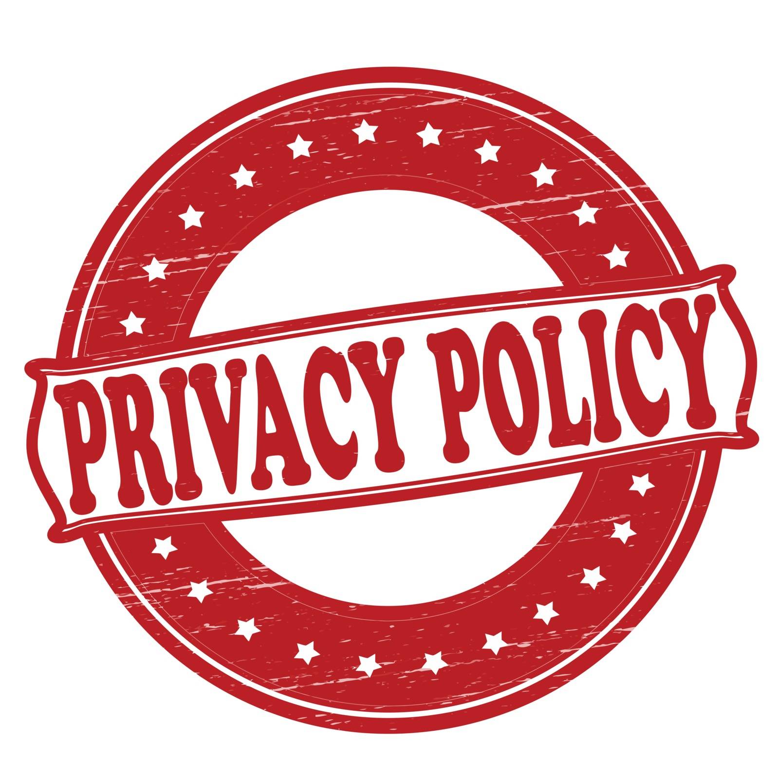 Stamp with text privacy policy inside,vector illustration