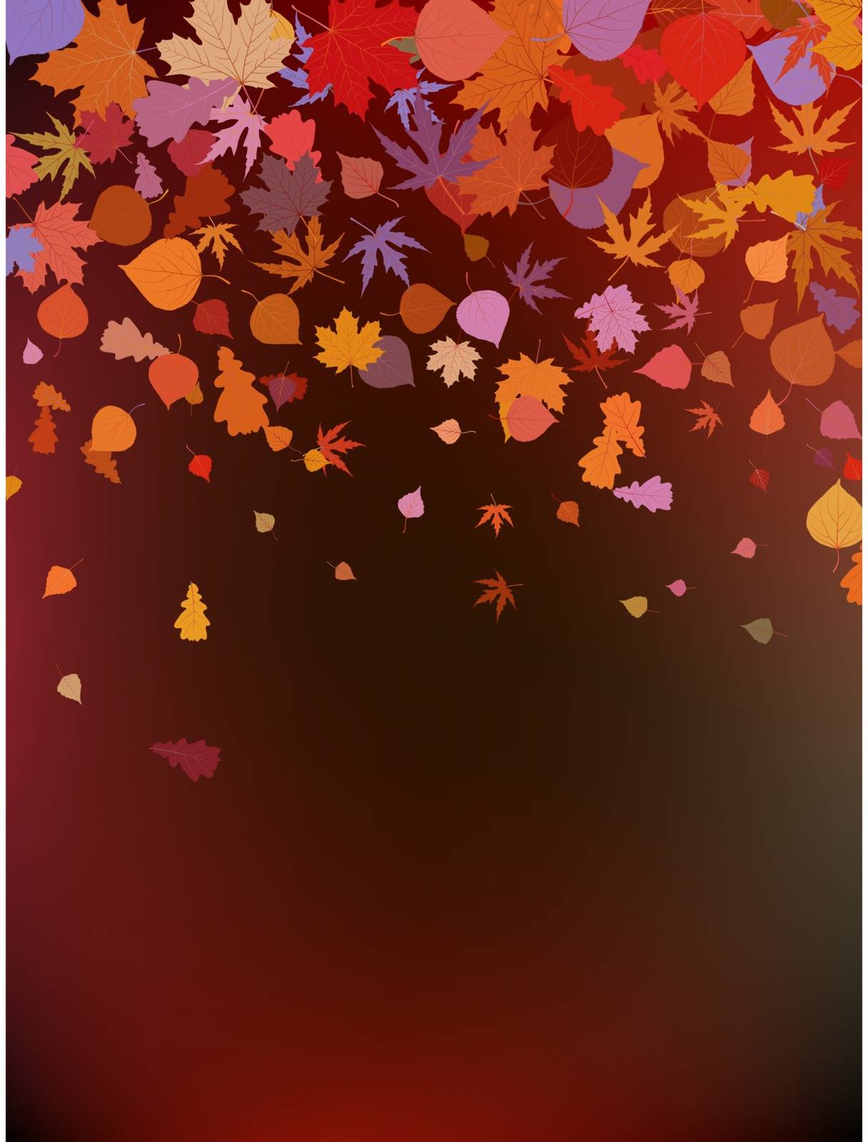 Brown autumnal background. EPS 8 vector file included
