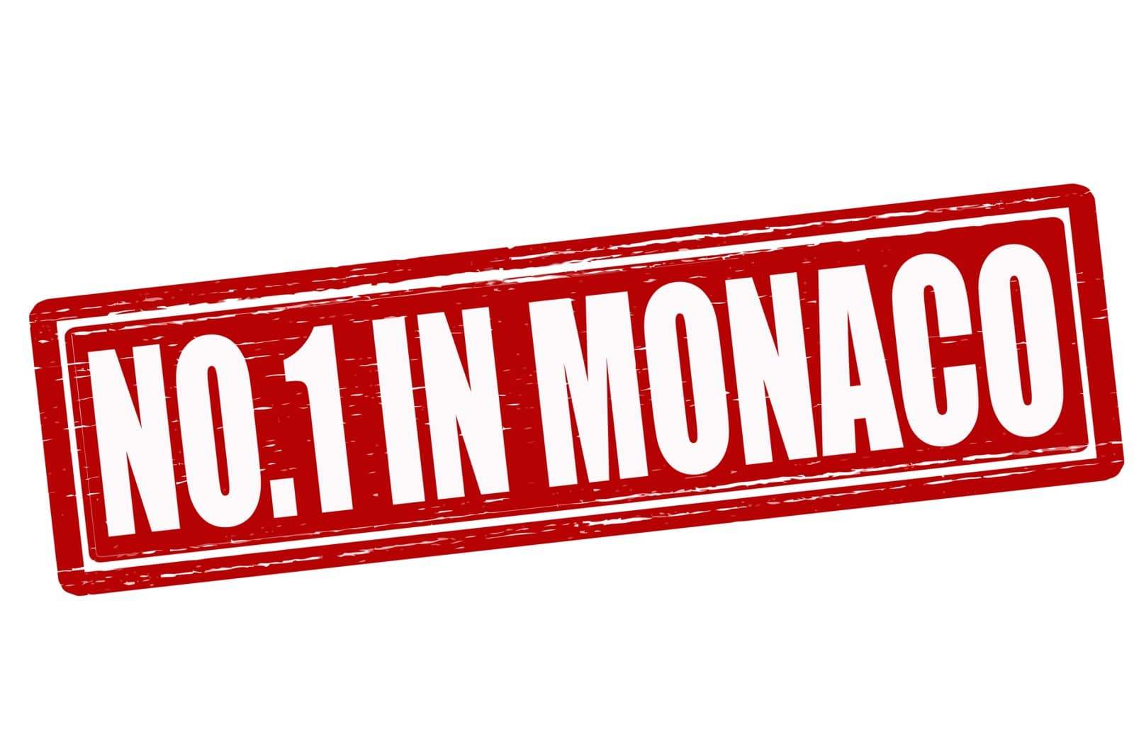 Stamp with text no one in Monaco inside, vector illustration