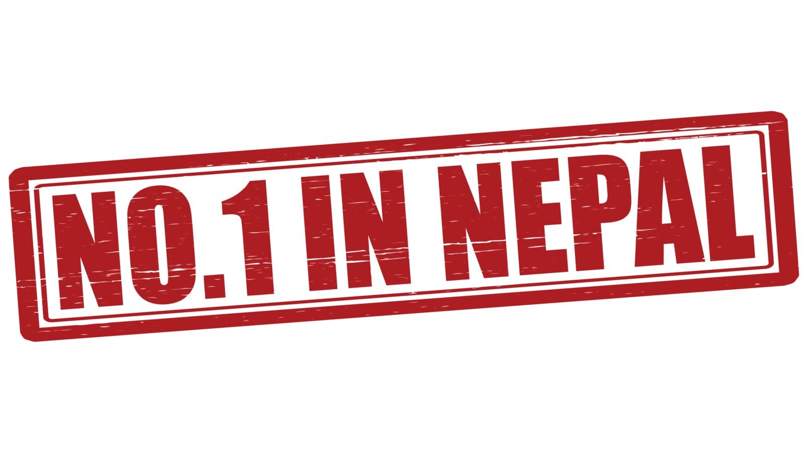 Stamp with text no one in Nepal vector illustration