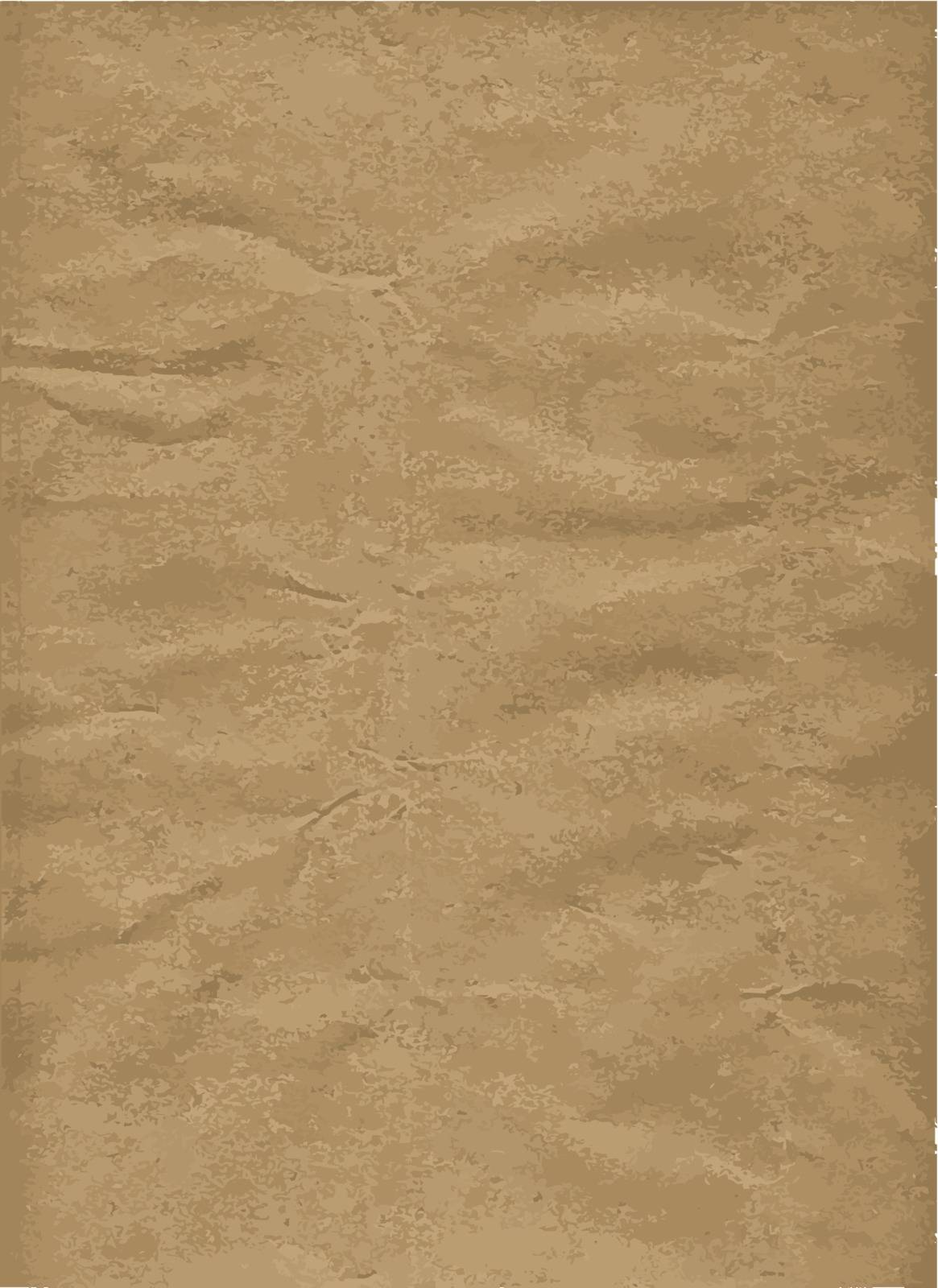 A background of brown wrapping paper with creases.