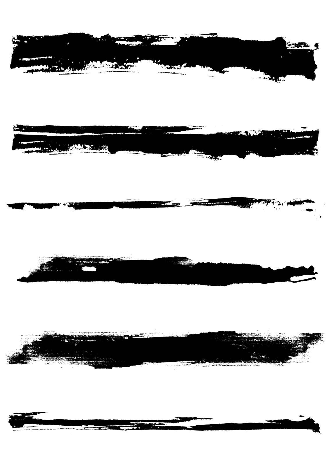 A set of grunge vector brush strokes ,individual objects.  Nice grunge elements for your projects.