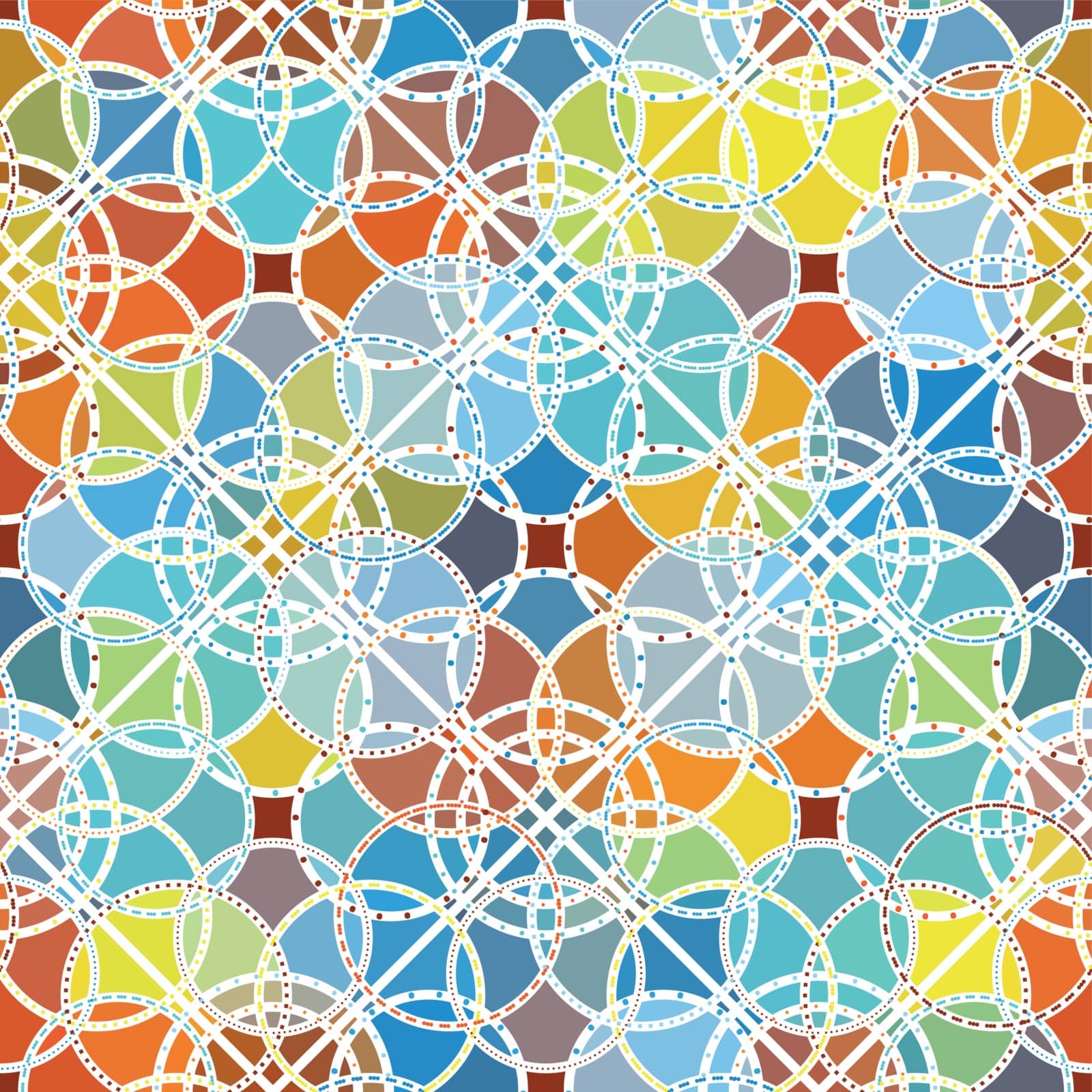 abstract seamless ornament pattern vector illustration by KatiKapik