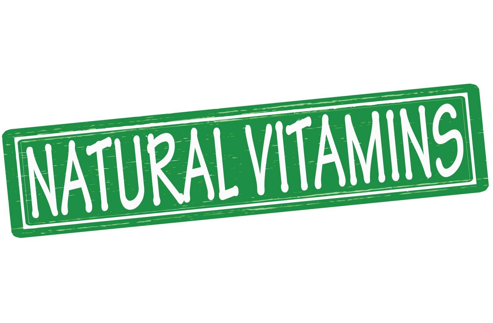 Stamp with text natural vitamins inside, vector illustration