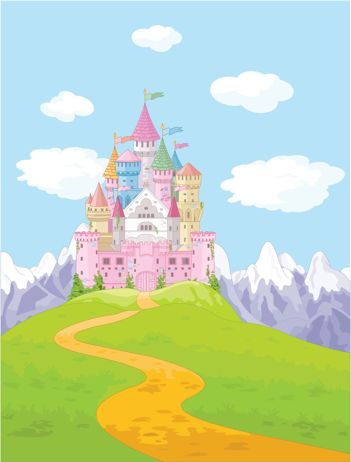 Fairy Tale Castle Landscape by Dazdraperma
