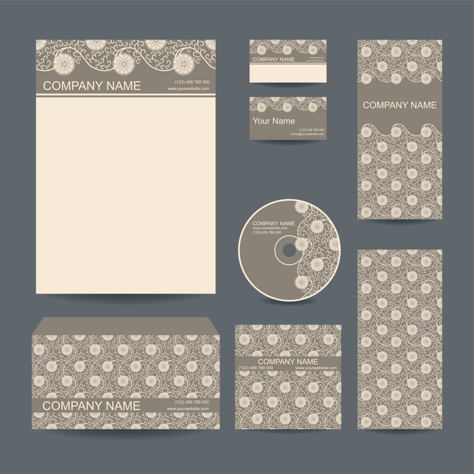 Stationery design set in vector format by KatiKapik