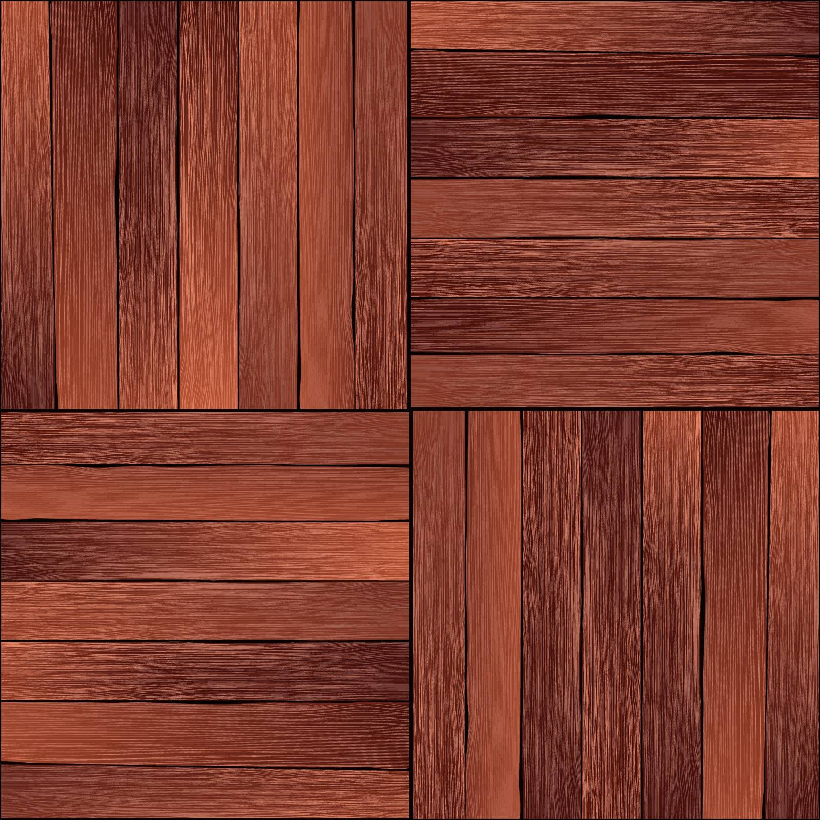Vintage hardwood floor pattern by Lirch
