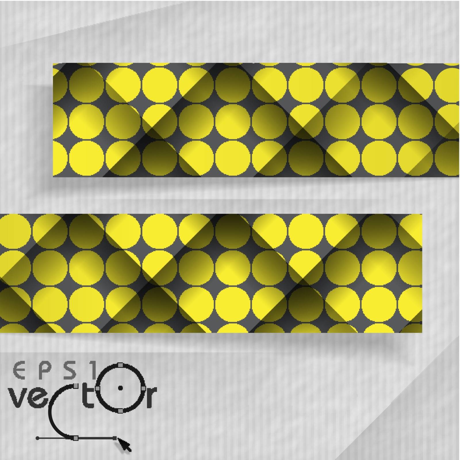 3D Abstract Banners With Place For Your Text. Vector Illustration. Eps 10.