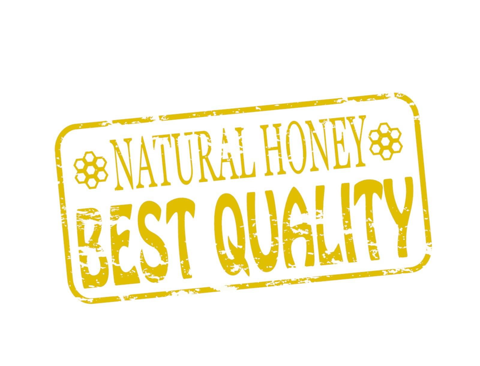 Rubber stamp with text natural honey inside, vector illustration