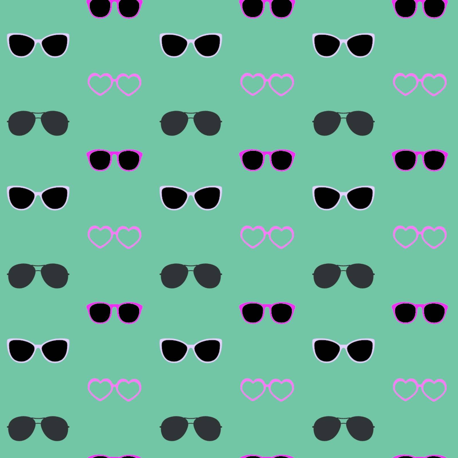 Glasses Vector Seamless Pattern