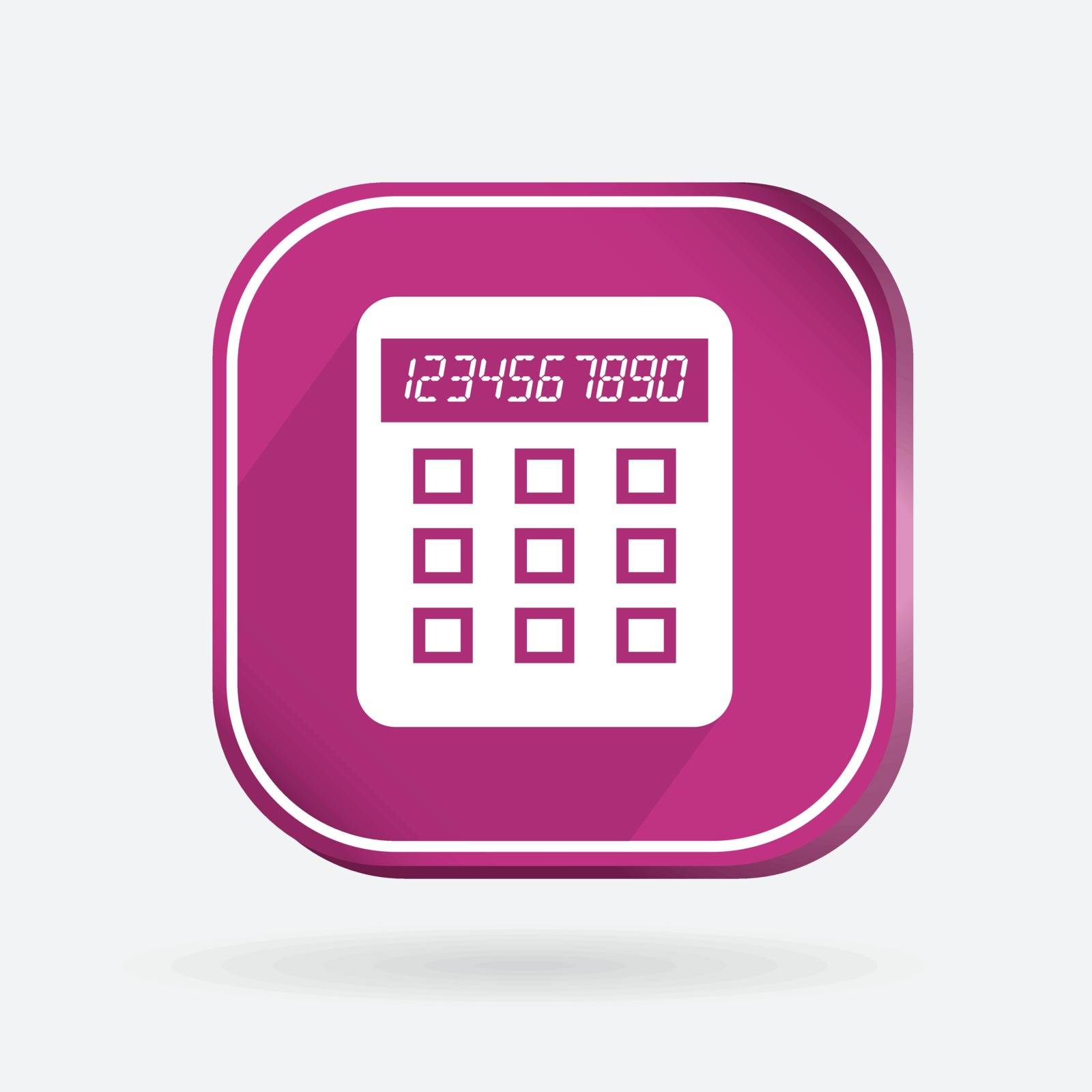 Square icon, calculator by LittleCuckoo