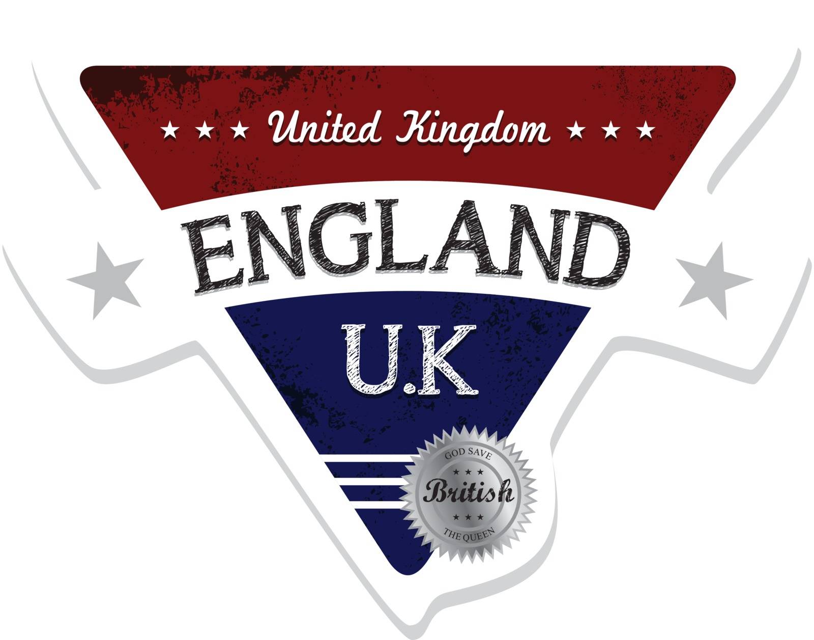england emblem graphic art vector illustration design
