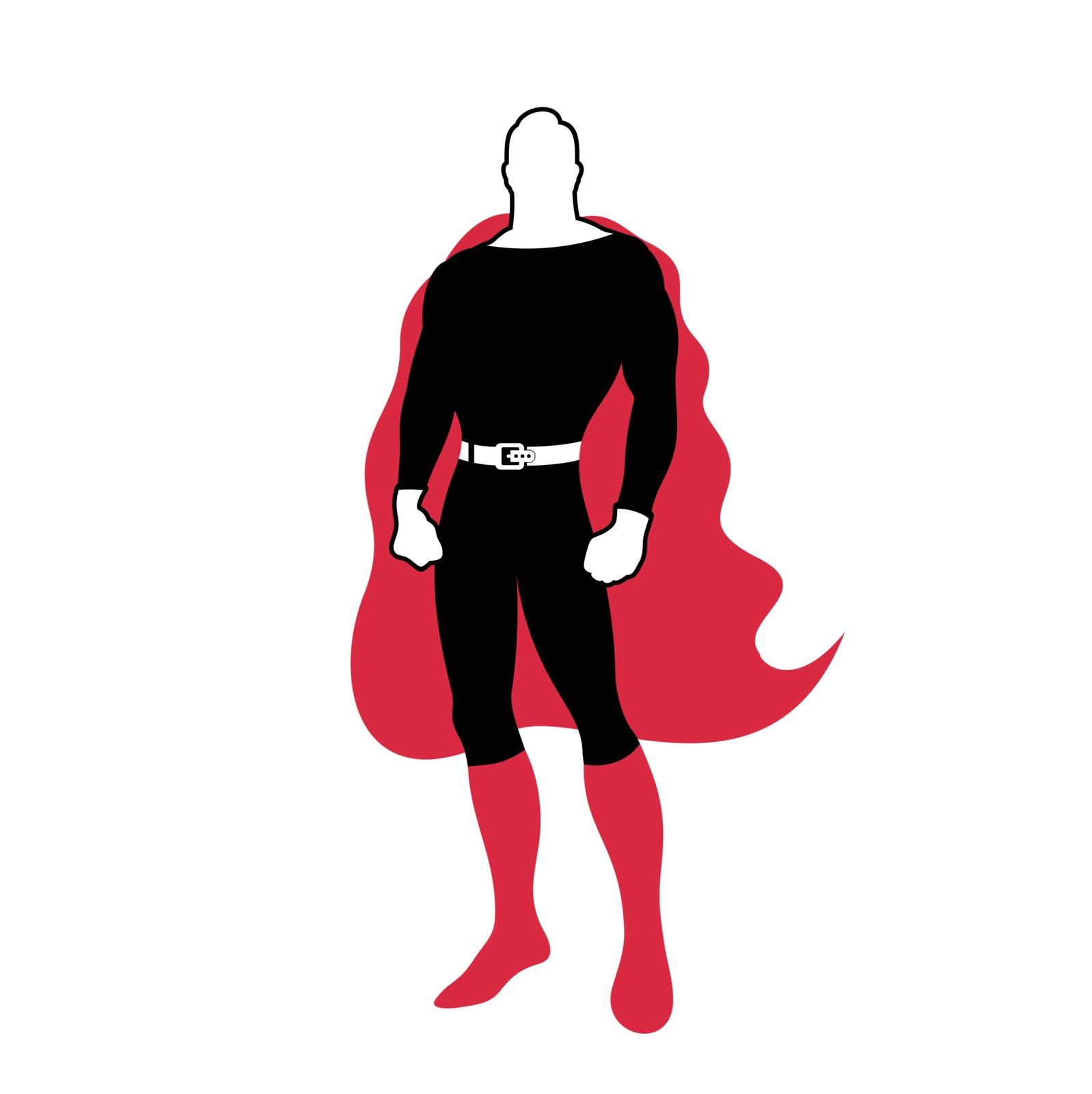 Character the super hero. A vector illustration