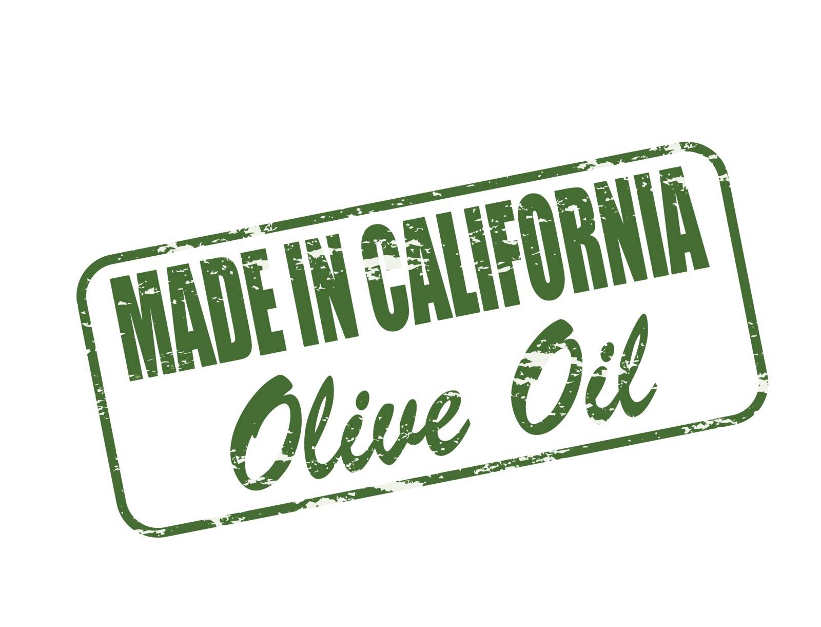 Rubber stamp with text Made in California inside, vector illustration
