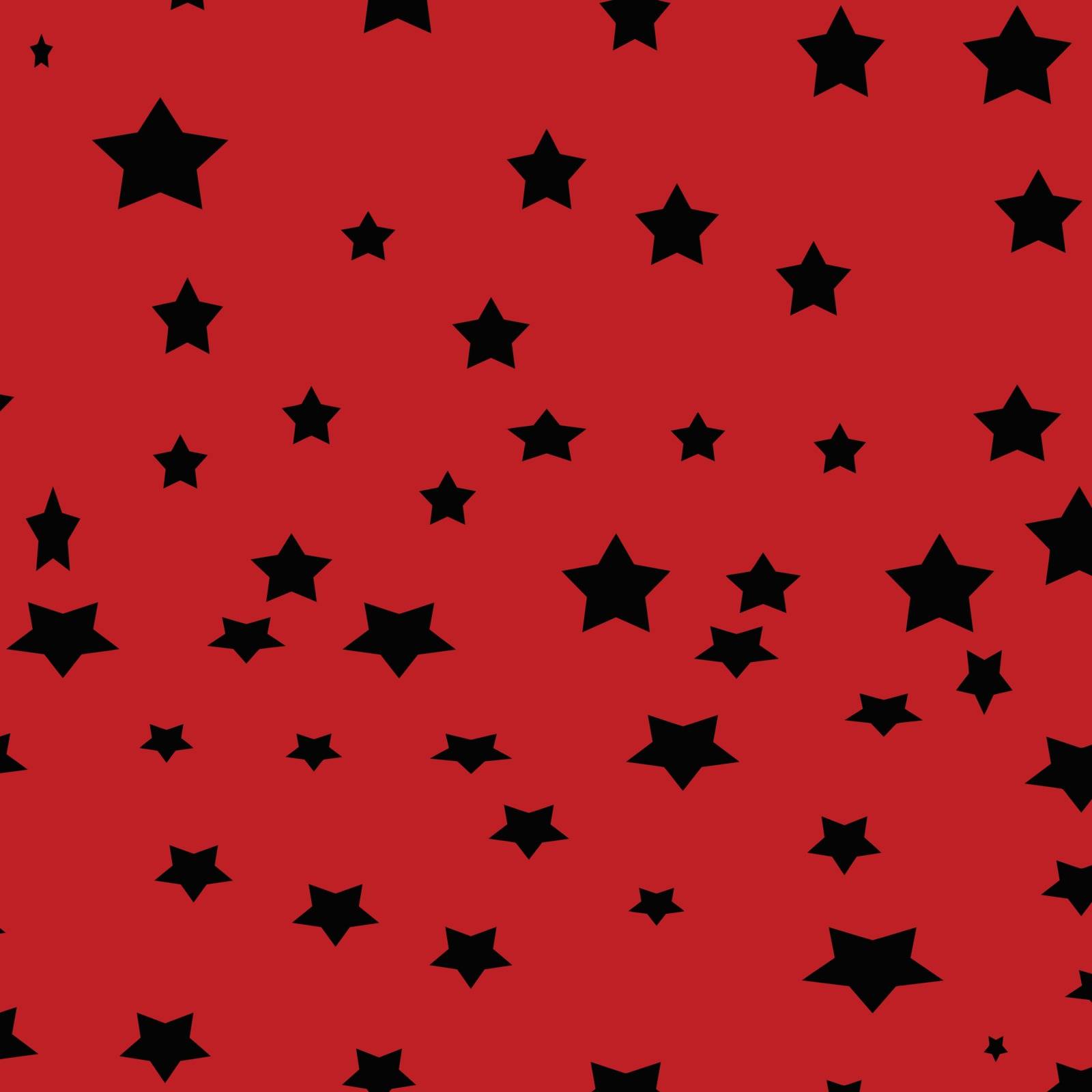 Black stars on red background