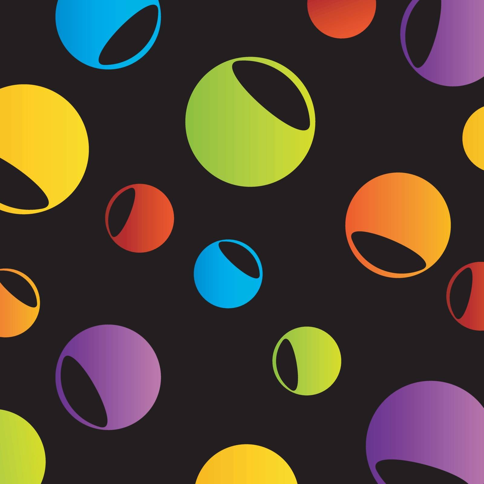 colorful composition of circles by shawlinmohd