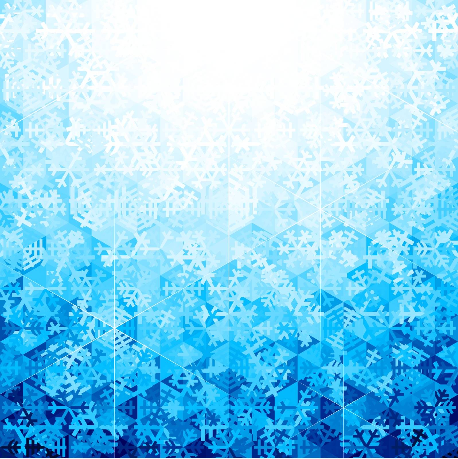 Blue winter background with snowflakes. Eps8. RGB. Global colors. Gradients used.