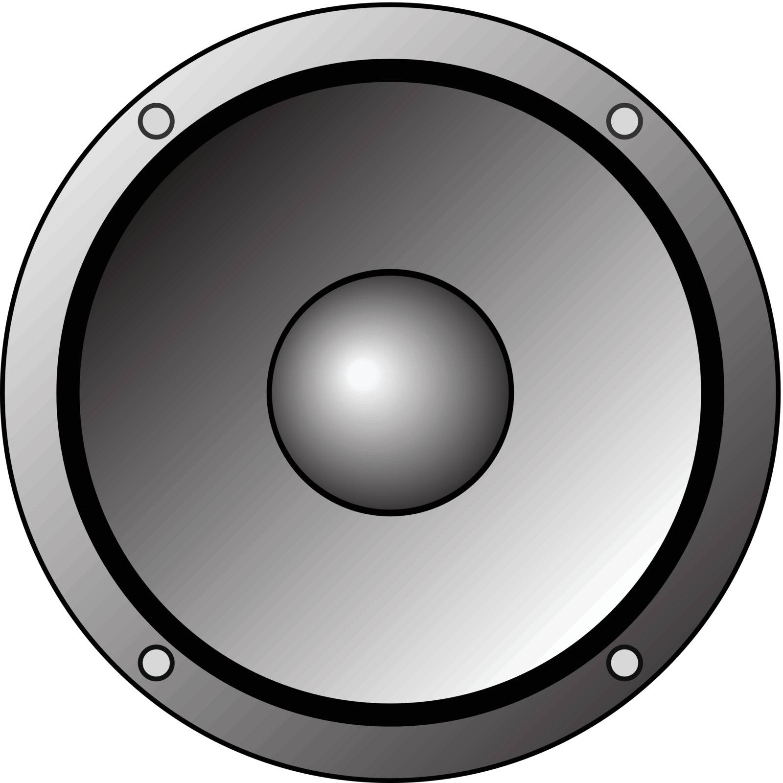 Simple speaker clip art vector