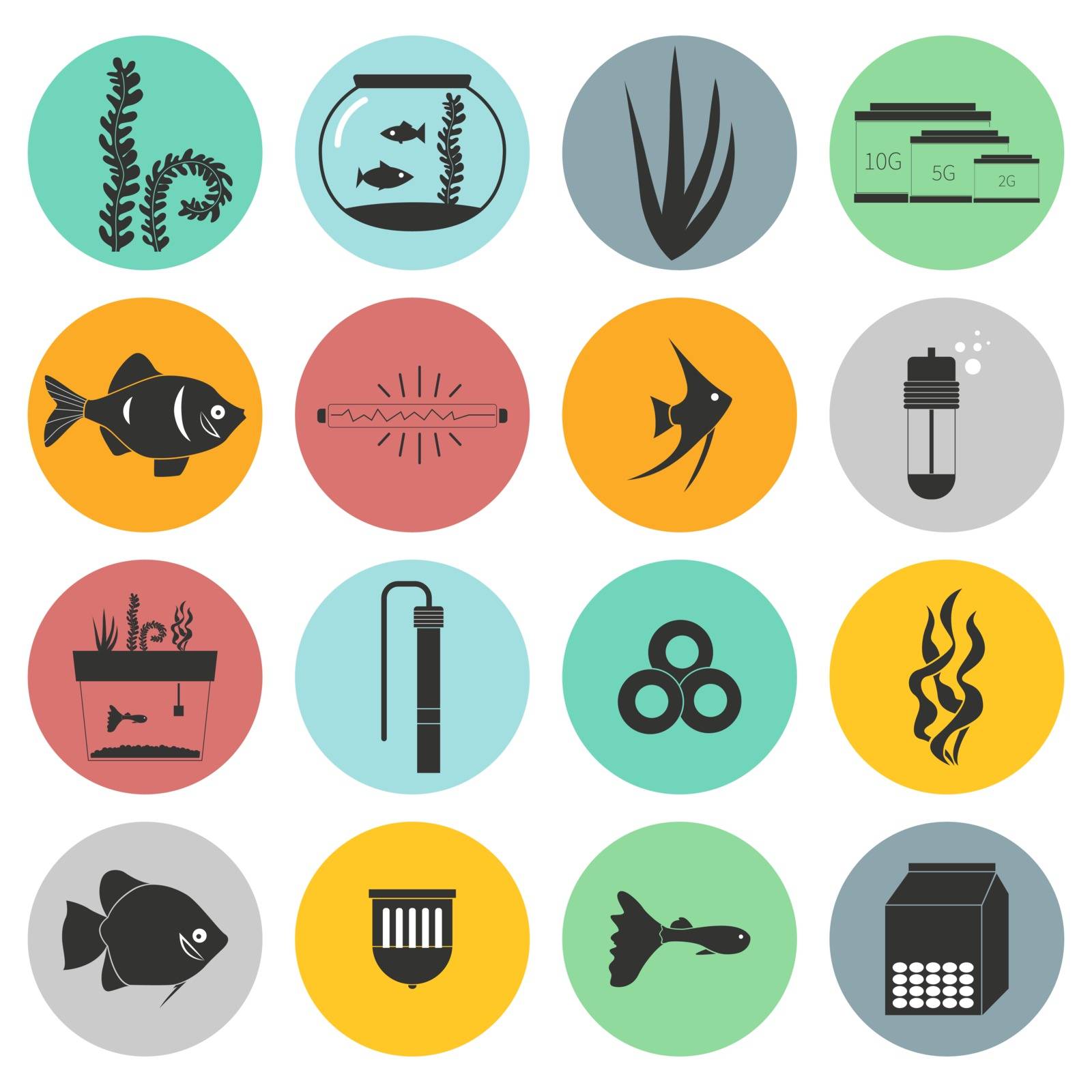 Aquarium Icons by Favete