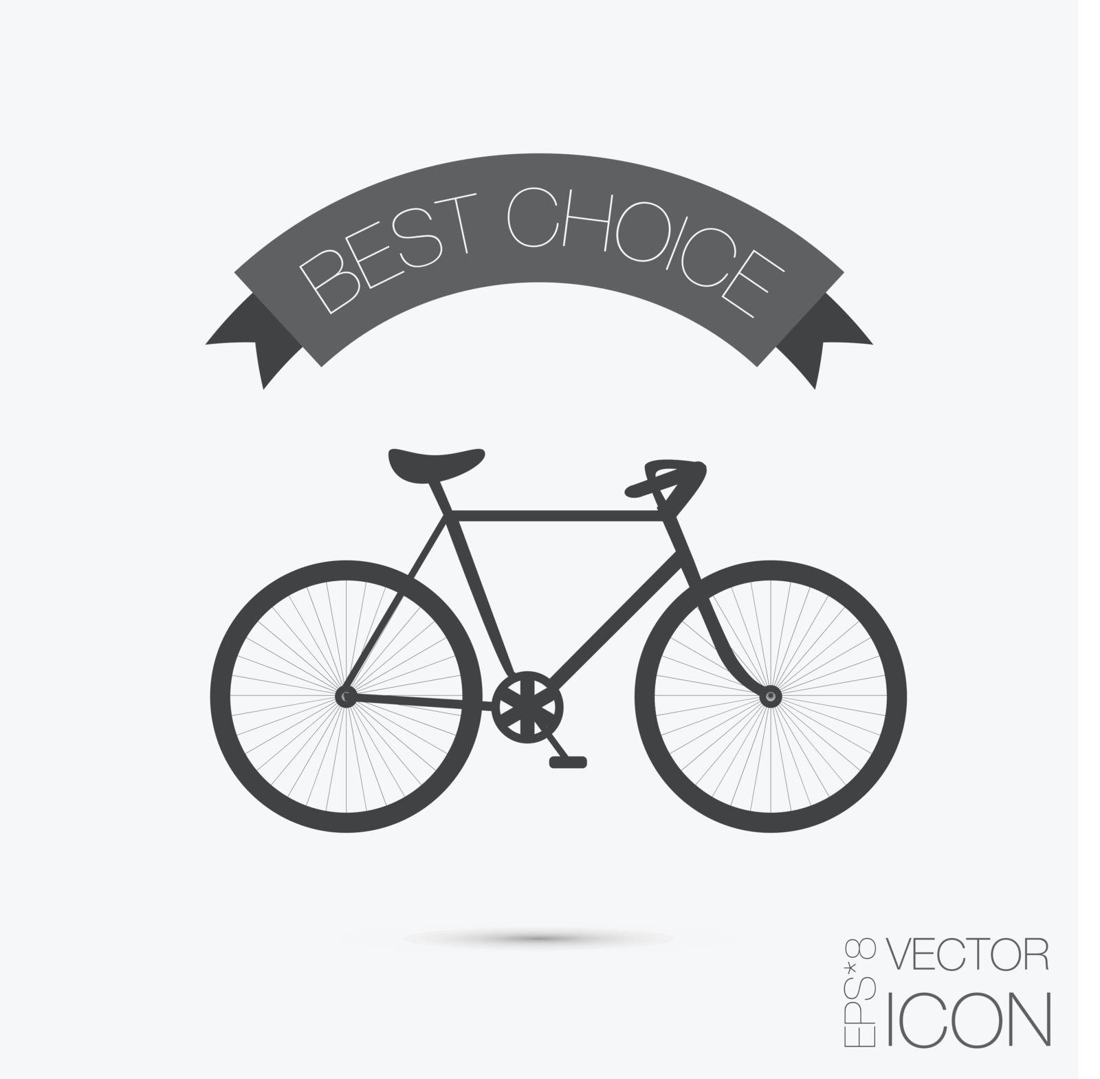 retro bicycle icon, Symbol of transport. Icon of a healthy lifestyle