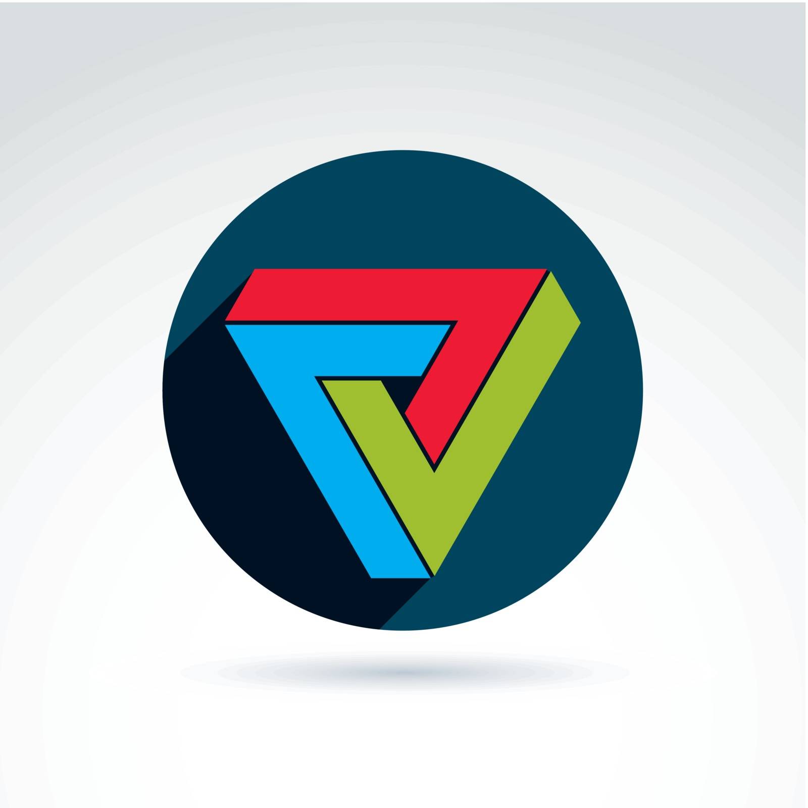 Abstract symbol, vector graphic design element, icon. by Sylverarts