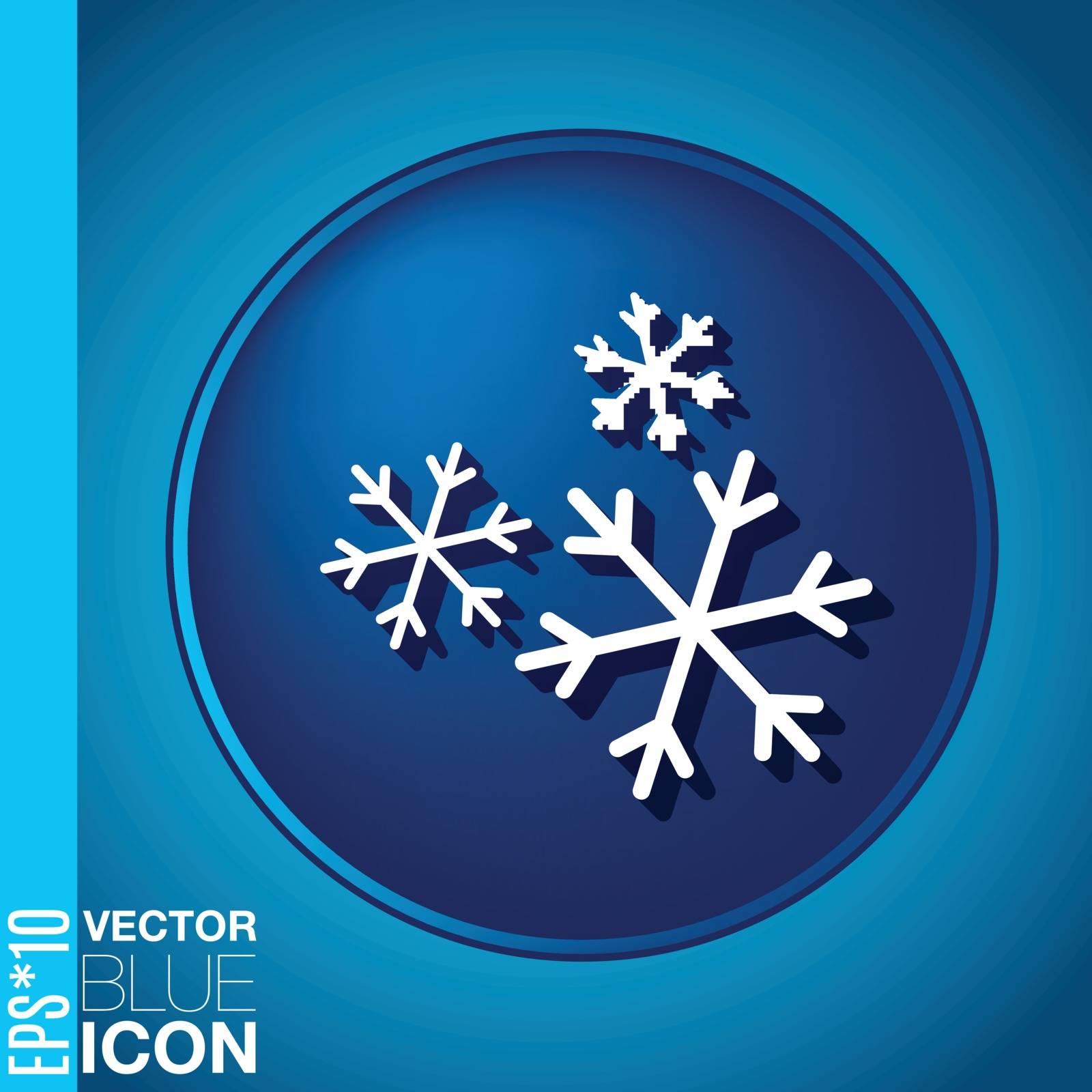 snowflake sign. the weather icon