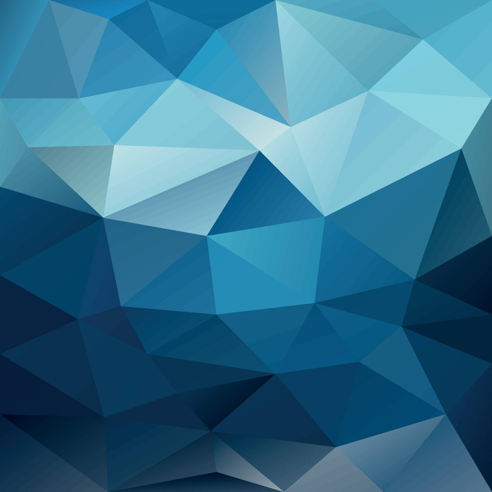 vector background with irregular tessellations pattern - triangular design in blue night sky colors