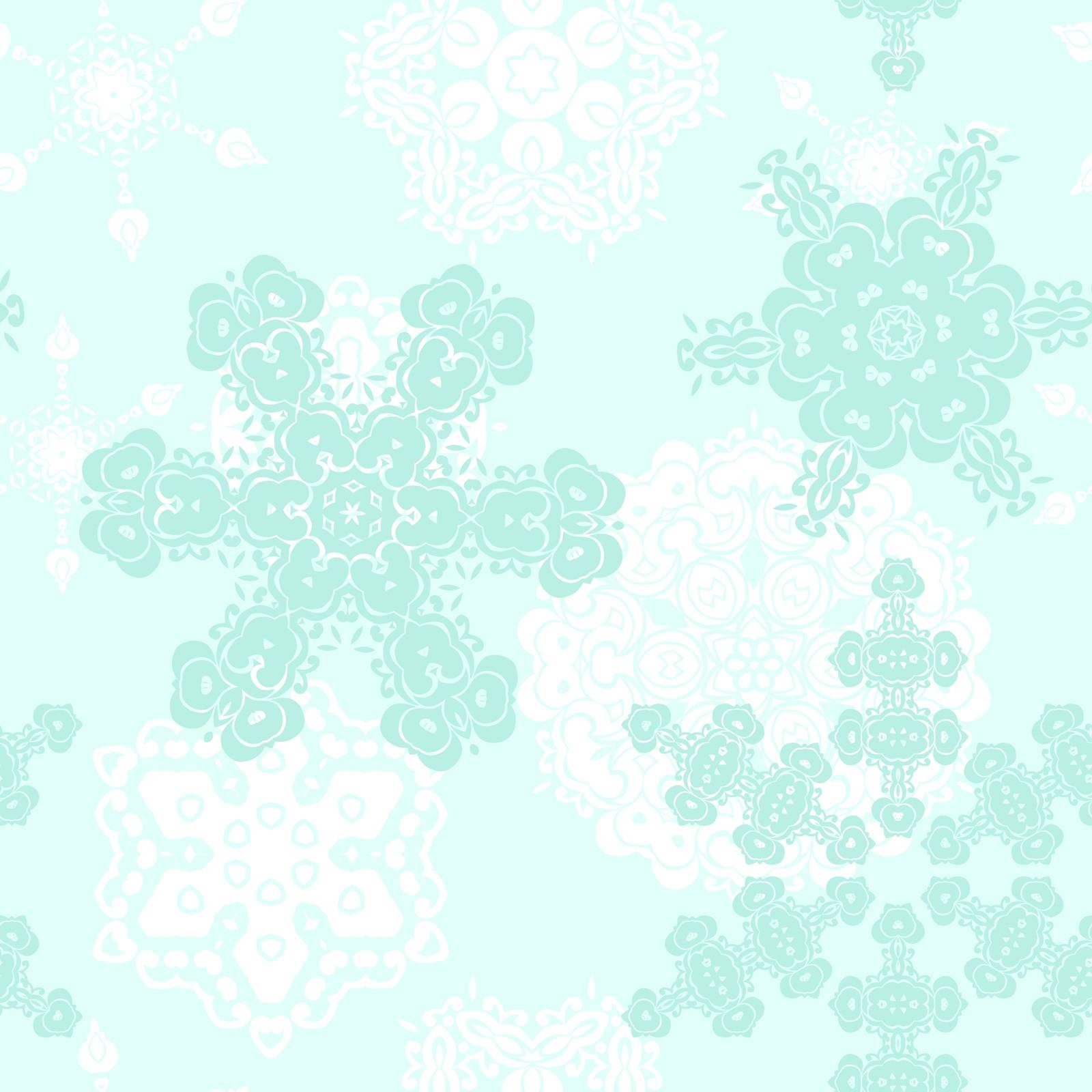 Perfect graphical seamless pattern with snowflakes. Geometrical texture maed in vector. Unique background for invitations, cards, websites.
