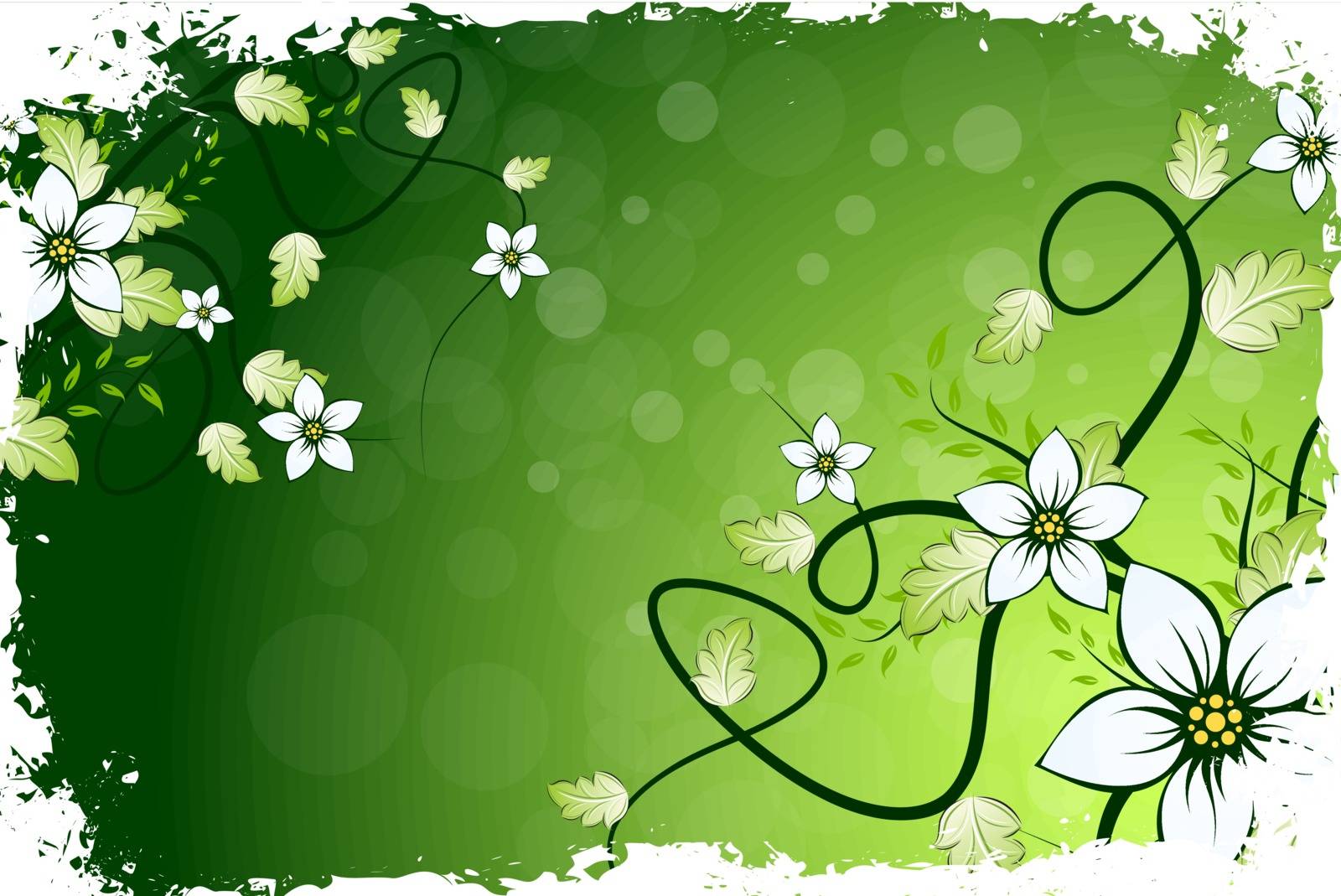 Grungy Flower Background by WaD