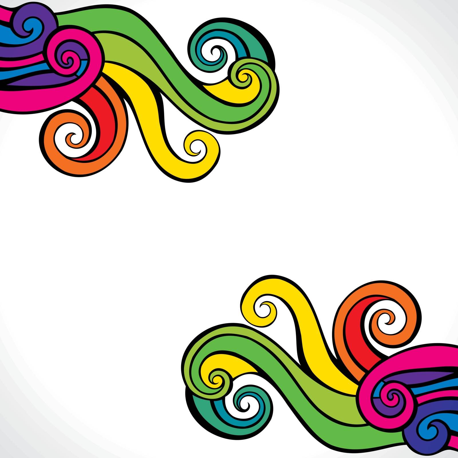 colorful swirl design background by designaart