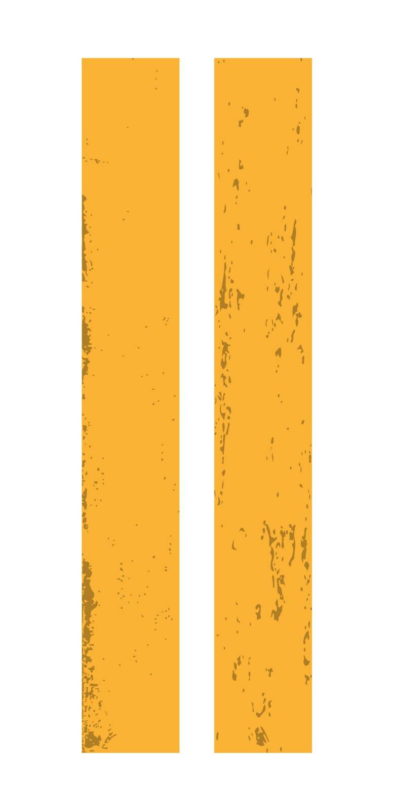vector of the yellow stripes with grunge effect