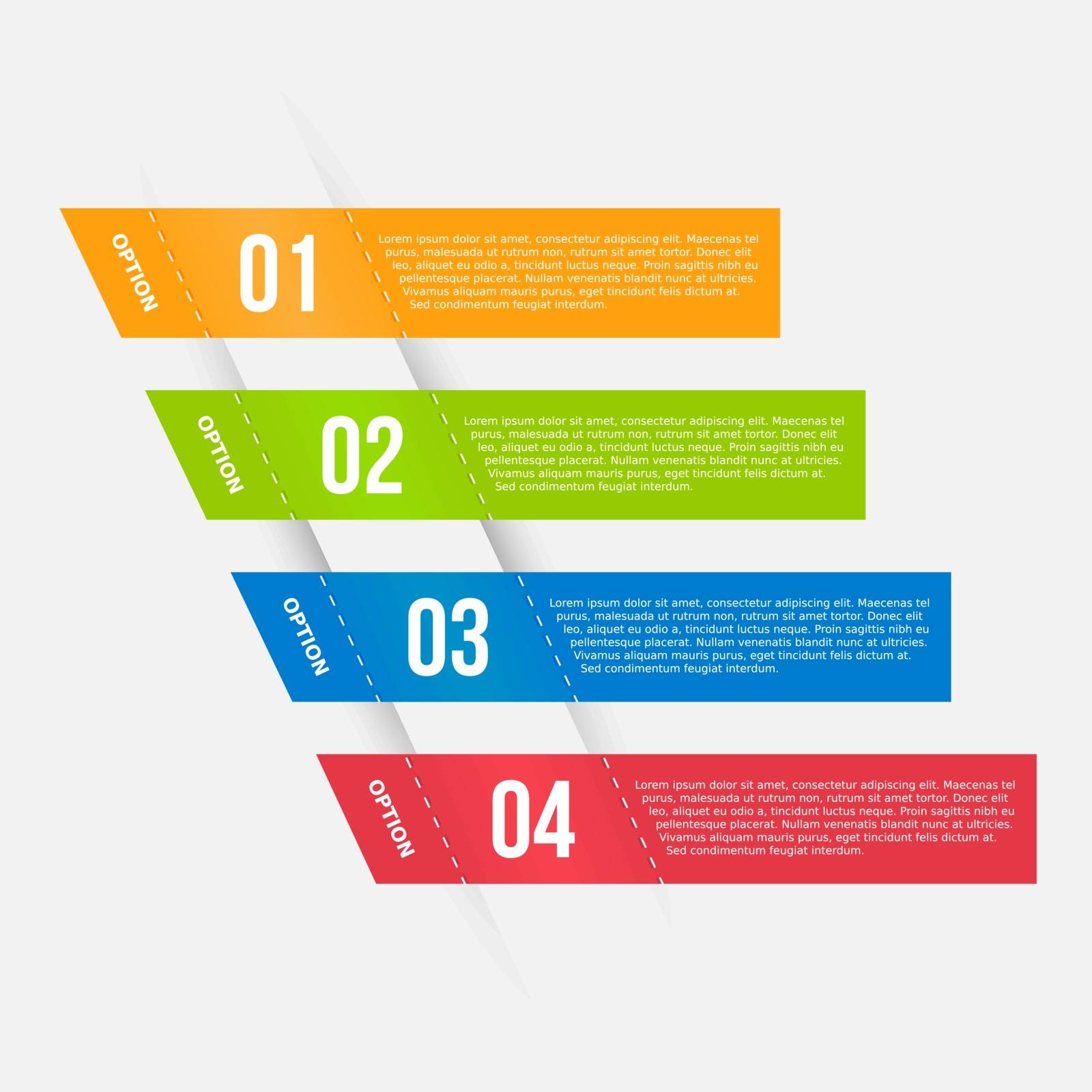 Infographics template with banners by simo988