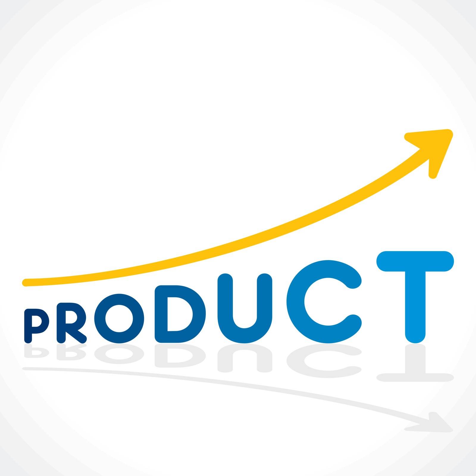 creative increase product sell growth graph vector by vectoraart